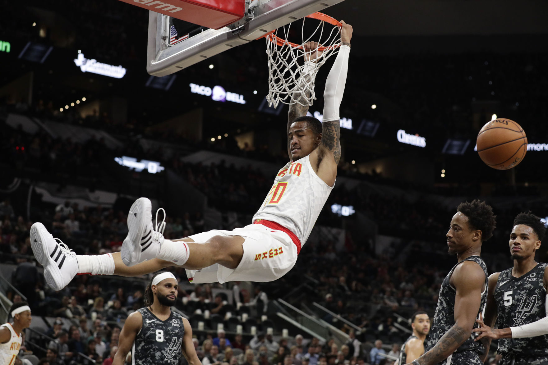 APTOPIX Hawks Spurs Basketball